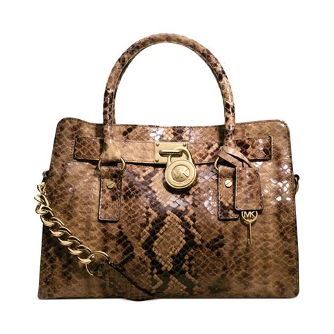 michael kors hamilton east west python satchel|michael michael kors hamilton east west satchel .